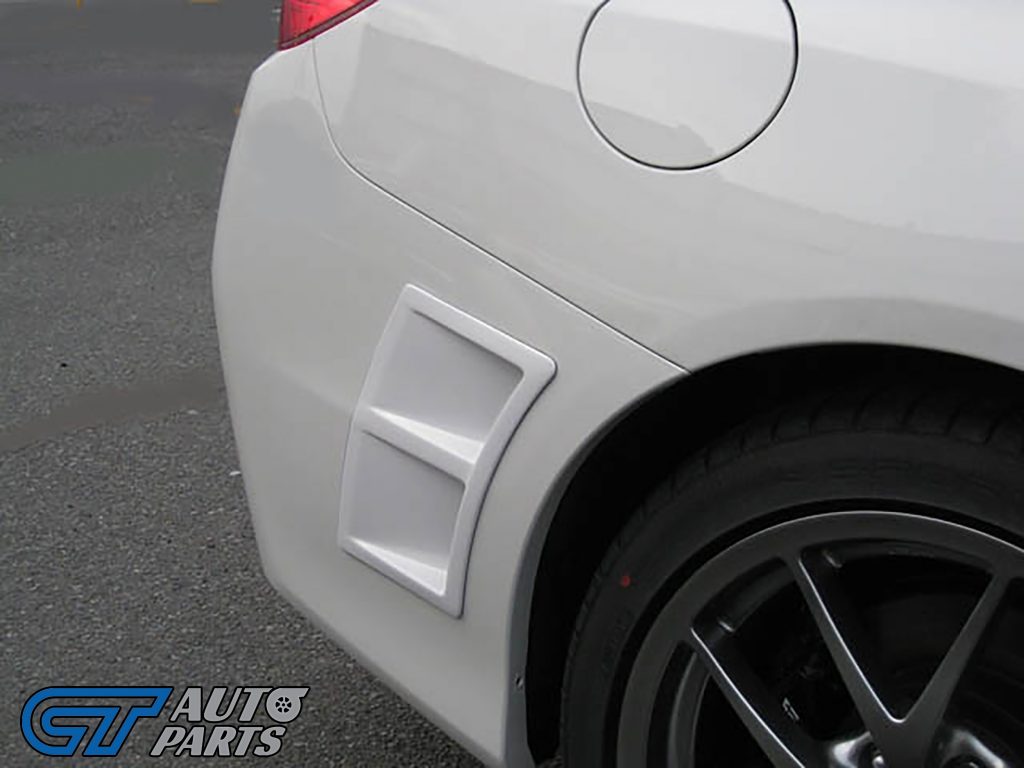 S207 Style Rear Bumper Side Vents For 2015-2020 Subaru WRX/STI BLACK D4S-13626