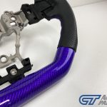 Purple Carbon LEATHER Steering Wheel Purple Stitching for 2014-2020 SUBARU WRX / STI / LEVORG-13908