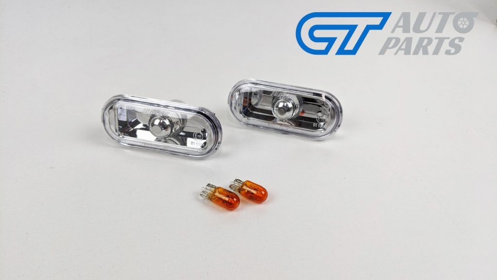 Crystal Clear Side Indicators Repeaters Pair Set With Bulbs for 04-08 Ford Focus XR5 ZETEC-14135