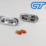 Crystal Clear Side Indicators Repeaters Pair Set With Bulbs for 04-08 Ford Focus XR5 ZETEC-14135