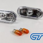 Crystal Clear Side Indicators Repeaters Pair Set With Bulbs for 04-08 Ford Focus XR5 ZETEC-14139