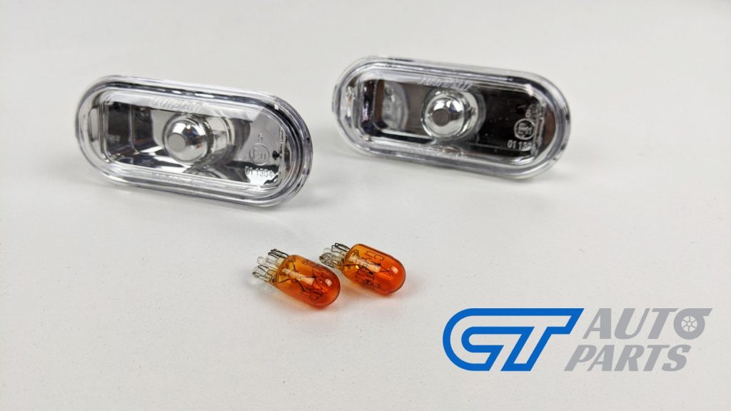 Crystal Clear Side Indicators Repeaters Pair Set With Bulbs for 04-08 Ford Focus XR5 ZETEC-14138