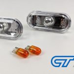 Crystal Clear Side Indicators Repeaters Pair Set With Bulbs for 04-08 Ford Focus XR5 ZETEC-14140