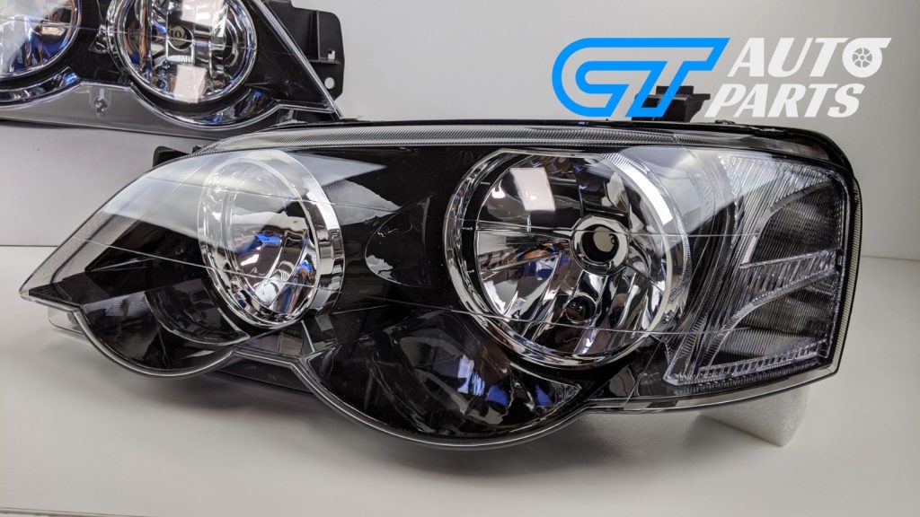 Sports Version Black Head Lights for 02-06 Ford Falcon BA BF XXR6 XR8 Farimont FPV Sedan Ute-14126