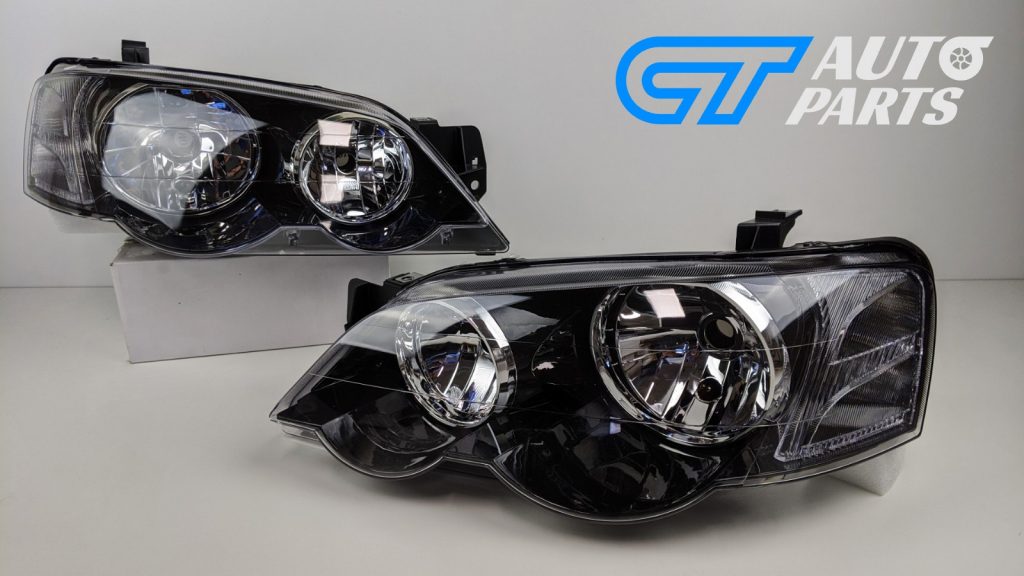 Sports Version Black Head Lights for 02-06 Ford Falcon BA BF XXR6 XR8 Farimont FPV Sedan Ute-14124