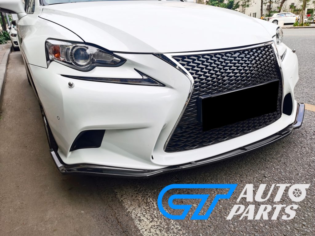 Carbon Front Bumper Lip Diffuser For 2014-2016 Lexus IS250 IS350 Sport-0