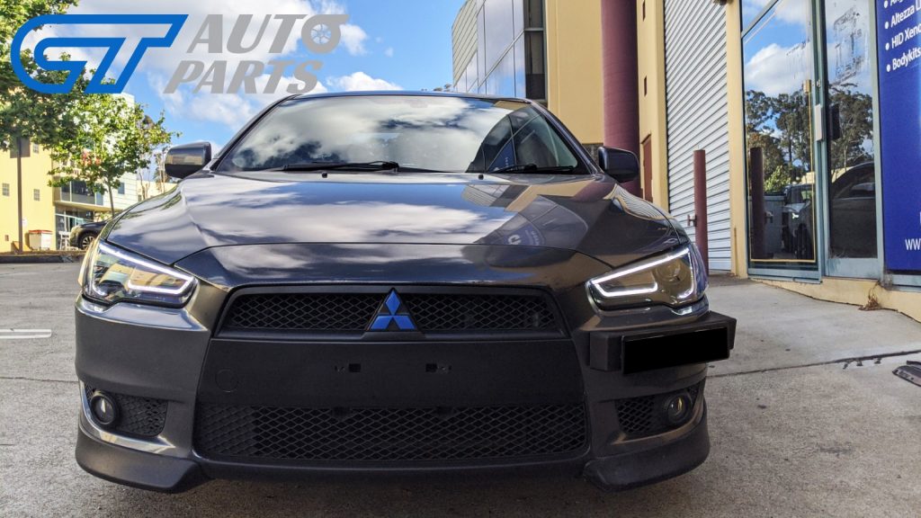 DEMON EYE 3D Neon LED DRL Bar Projector HeadLights for 07-17 Mitsubishi Lancer CJ EVO X-15307