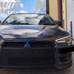 DEMON EYE 3D Neon LED DRL Bar Projector HeadLights for 07-17 Mitsubishi Lancer CJ EVO X-15307