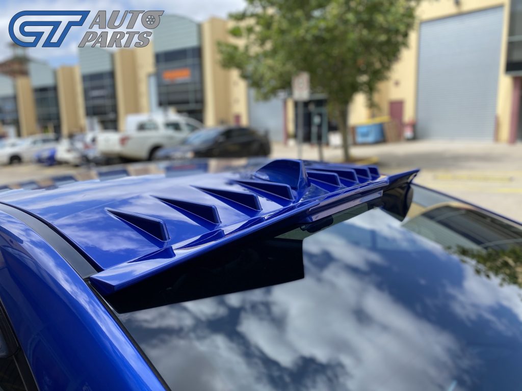 World Rally Blue K7X V2 Rear Window Visor Spoiler for Subaru WRX / STI 2015-2020-0