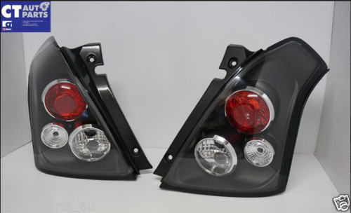 Black Altezza Tail Lights for 2004-2010 Suzuki Swift hatchback taillights